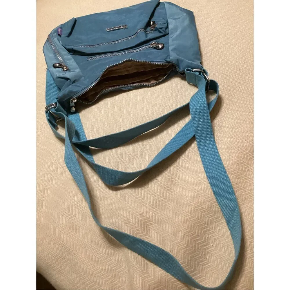 Huaeryouyue Hybrid Crossbody Nylon Travel Bag Teal